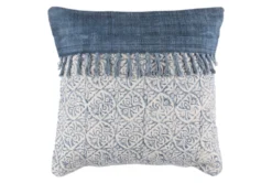 Accent Pillow-Tori Denim Fringe 20X20