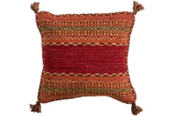 Accent Pillow-Orange Tassels 20X20