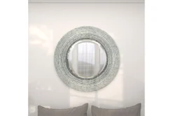 Wood Shell Inlay Mirror -Estally Home Decor Store 109831 grey mdf mirror room 89
