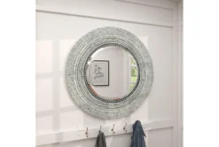 Wood Shell Inlay Mirror -Estally Home Decor Store 109831 grey mdf mirror room 90