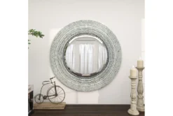 Wood Shell Inlay Mirror -Estally Home Decor Store 109831 grey mdf mirror room 92