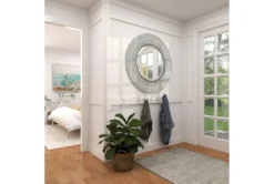 Wood Shell Inlay Mirror -Estally Home Decor Store 109831 grey mdf mirror room 95