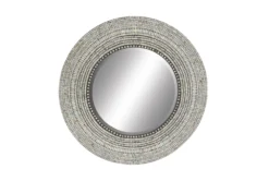 Wood Shell Inlay Mirror