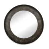 41X41 Antiqued Metal Industrial Bold Frame Round Wall Mirror -Estally Home Decor Store 109941 0