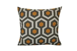 Accent Pillow-Retro Honeycomb Orange 18X18