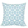 Accent Pillow-Sky Blue Squares 18X18 2 Accent Pillow-Sky Blue Squares 18X18 -Estally Home Decor Store 111405 0