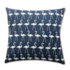 Accent Pillow-Navy Flamingos 18X18