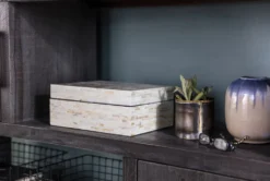 2 Piece Set Mother Of Pearl Boxes -Estally Home Decor Store 111485 2