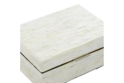 2 Piece Set Mother Of Pearl Boxes -Estally Home Decor Store 111485 white mother of pearl box detail 44