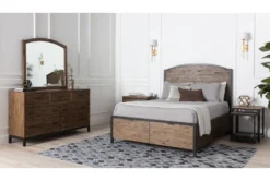 Foundry Mirror -Estally Home Decor Store 215864 brown wood mirror room 05