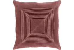 Accent Pillow-Cotton Velvet Box Pleat Sienna 18X18
