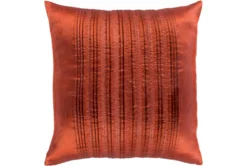 Accent Pillow-Pleated Stripes Paprika 20X20