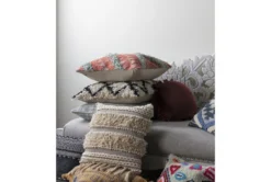 Accent Pillow-Mallard And Ivory Tweed 22X22 -Estally Home Decor Store 234350 blue fabric pillow room 41