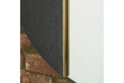 Wall Mirror-Round Black -Estally Home Decor Store 250634 black glass mirror detail 44