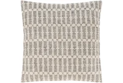 Accent Pillow-Knotted Texture Grid Grey 20X20