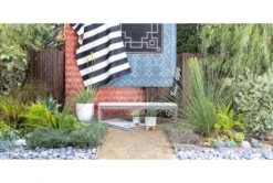 Blue/White Ceramic 10 Inch Planter On Stand -Estally Home Decor Store 260199 blue ceramic planter room 41