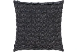Accent Pillow-Zig Zag Black 18X18