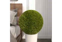 Green 15 Inch Vinyl Grass Ball -Estally Home Decor Store 261367 green resin plant room 88