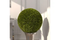 Green 15 Inch Vinyl Grass Ball -Estally Home Decor Store 261367 green resin plant room 90