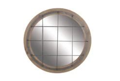 Blue 32 Inch Wood Metal Wall Mirror -Estally Home Decor Store 261482 blue wood mirror material 76