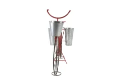 38 Inch Red Metal Bicycle Plant Stand -Estally Home Decor Store 262151 red metal planter material 76