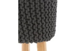 Grey Knitted Stool 10 Grey Knitted Stool -Estally Home Decor Store 263081 fiber detail 45