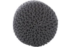 Grey Knitted Stool 11 Grey Knitted Stool -Estally Home Decor Store 263081 fiber detail 46