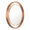 Gold Round Luxe Wall Mirror