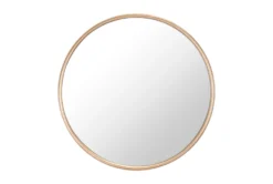 Large Gold Round Minimalist Wall Mirror -Estally Home Decor Store 263412 gold metal mirror detail 46