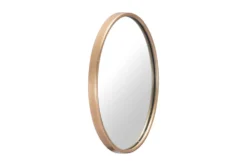 Large Gold Round Minimalist Wall Mirror -Estally Home Decor Store 263412 gold metal mirror detail 47