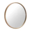 Large Gold Round Minimalist Wall Mirror
