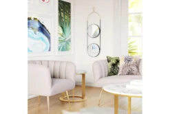 Hanging Multi Circle Wall Mirror -Estally Home Decor Store 263467 gold metal mirror room 85