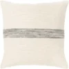 Accent Pillow-Ivory With Black Stripe 18X18