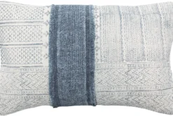 Accent Pillow-Cream And Navy Stripe 22X14