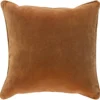 Accent Pillow-Burnt Orange Velvet 18X18 -Estally Home Decor Store 264410 fiber signature 01