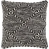 Accent Pillow-Black And White With Braided Rope Detail 20X20 1 Accent Pillow-Black And White With Braided Rope Detail 20X20 -Estally Home Decor Store 264436 fiber signature 01