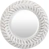 Mirror-White Washed Round 18X18 -Estally Home Decor Store 265266 signature 01
