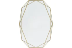Mirror-Gold Brass Plated Geometric 28X39