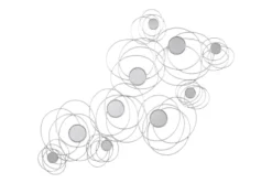 Antique Silver Decorative Circle Mirror