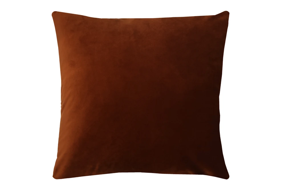 24X24 Superb Rust Orange Velvet Throw Pillow 3 24X24 Superb Rust Orange Velvet Throw Pillow