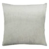 24X24 Caitlin Flax White Linen Throw Pillow