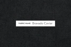 24X24 Bravado Caviar Black Throw Pillow -Estally Home Decor Store 270144 black fabric throw pillow material 03