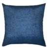 20X20 Navy Blue Textured Solid Outdoor Throw Pillow -Estally Home Decor Store 273224 JANELLE NAVY OUTDOOR