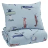Twin Quilt-2 Piece Set Airplanes Multi