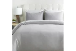 Full/Queen Duvet-3 Piece Set Linen Light Grey