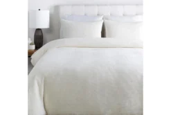Full/Queen Duvet-3 Piece Set Cotton Waffle White