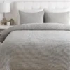 Full/Queen Duvet-3 Piece Set Cotton Waffle Grey -Estally Home Decor Store 273486 signature 01