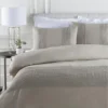 Full/Queen Duvet-3 Piece Set Linen Small Stitched Light Grey