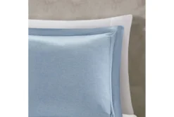 Twin Comforter-2 Piece Set Reversible Stripe Down Alternative Blue -Estally Home Decor Store 273825 blue polyester comforter detail 47