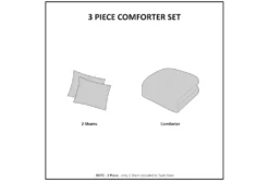 Twin Comforter-2 Piece Set Reversible Stripe Down Alternative Blue -Estally Home Decor Store 273825 blue polyester comforter detail 50